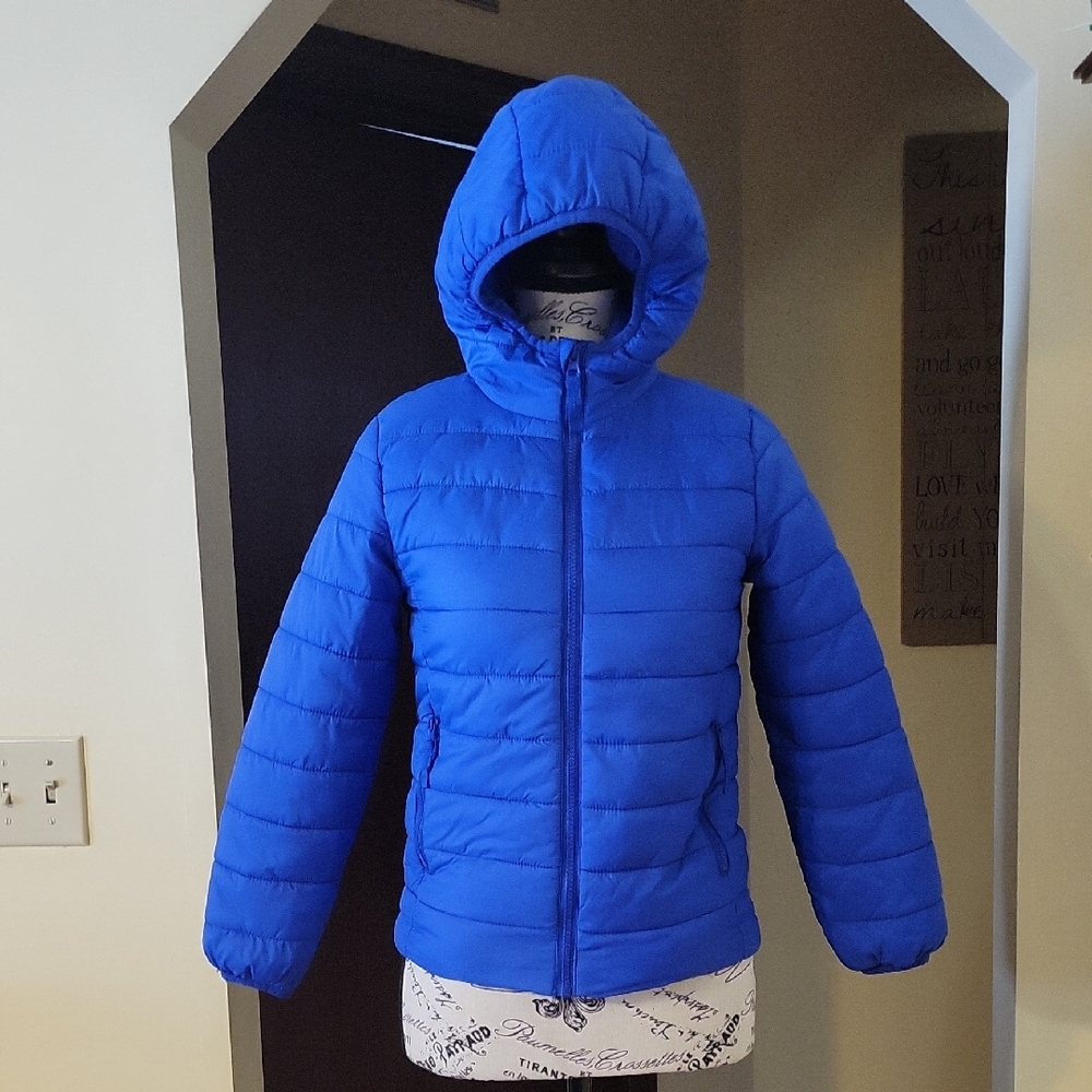 Blue Kids Puffer Jacket